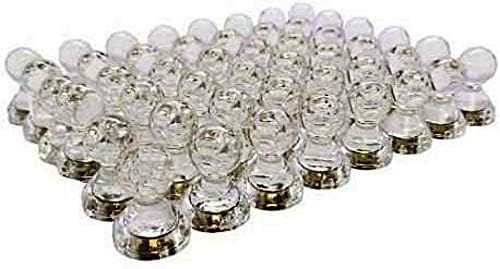 MapMagnets Clear Acrylic Magnetic Push Pins, 48 Count, Minimalist Style, Perfect for Office & Home, Reliable Hold, Versatile, Transparent, 11 x 17 mm - Image 2