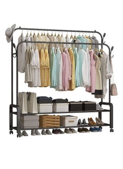 LEDIN Clothing Garment Rack with Shelves Upgraded Length Cloth Hanger ...