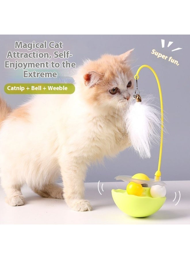 لعبة قطط دوّارة بعصا مداعبة مع كرة نعناع البري – لعبة تفاعلية للقطط الصغيرة والكبيرة - Image 2