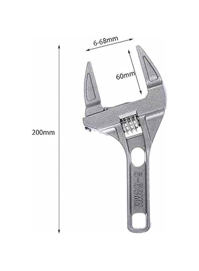 Wrench Short Shank 6-68 mm Large Openings Bathroom Aluminum Alloy Spanner Wrenches Repair Tool for Washbasin,Tube,Nut Disassembly.  - Image 2