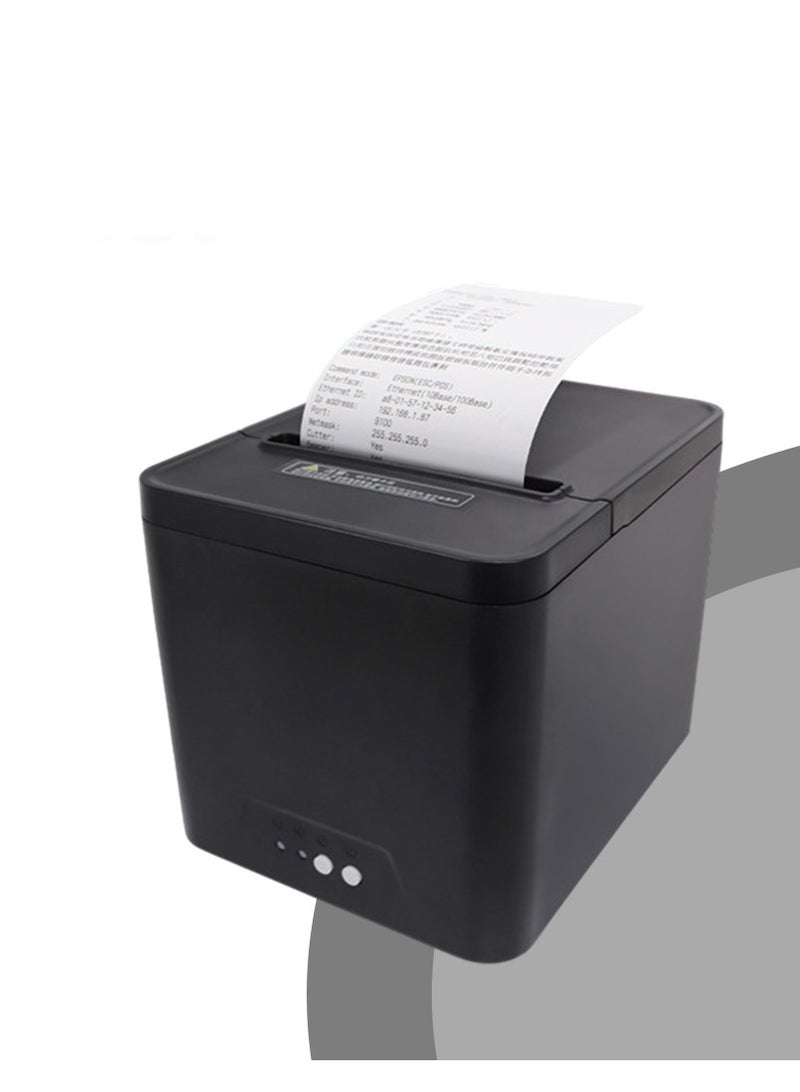 Furtey Thermal Receipt Label Printer ,  HD High Speed USB Receipt Printer , Suitable for Cashier Receipt or Restaurant Price Printing , 80mm Paper Width for Shipping Postage Barcodes Labels Printing - Image 1