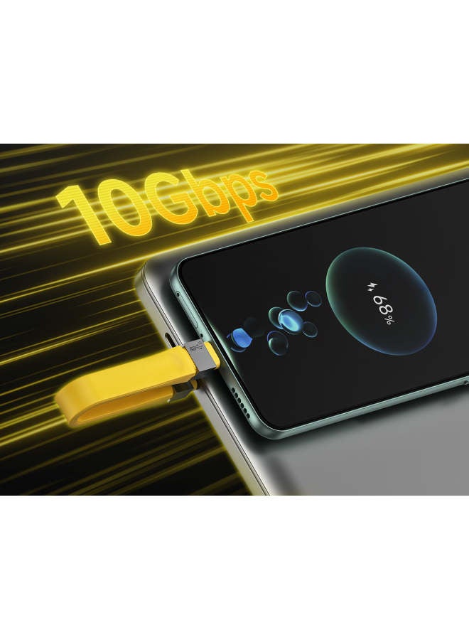 شارج SHARGE SL017 كابل بيانات Flashadow 10 جيجابت في الثانية لنقل البيانات 100 وات شحن سريع من النوع C إلى C 0.14 متر USB 3.1 Gen 2 سيليكون محمول للغاية مصمم ليدوم التوافق مع الأجهزة المتعددة iPhone - Image 4