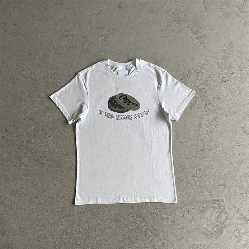 Cross-Border Supply American Trendy Brand Syna Heavyweight High-Quality 270g Personalized Letter Printed Short-Sleeved T-Shirt Trendy - Image 2