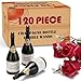 Uzoxlsn 120 Pack Mini Champagne Bottle Bubble Bulk Ideal for Wedding Send Off Bridal Shower or Engagement Anniversaries Celebration Valentines Day Family Reunion Party Favor for Guests Newlyweds Couple - Image 4