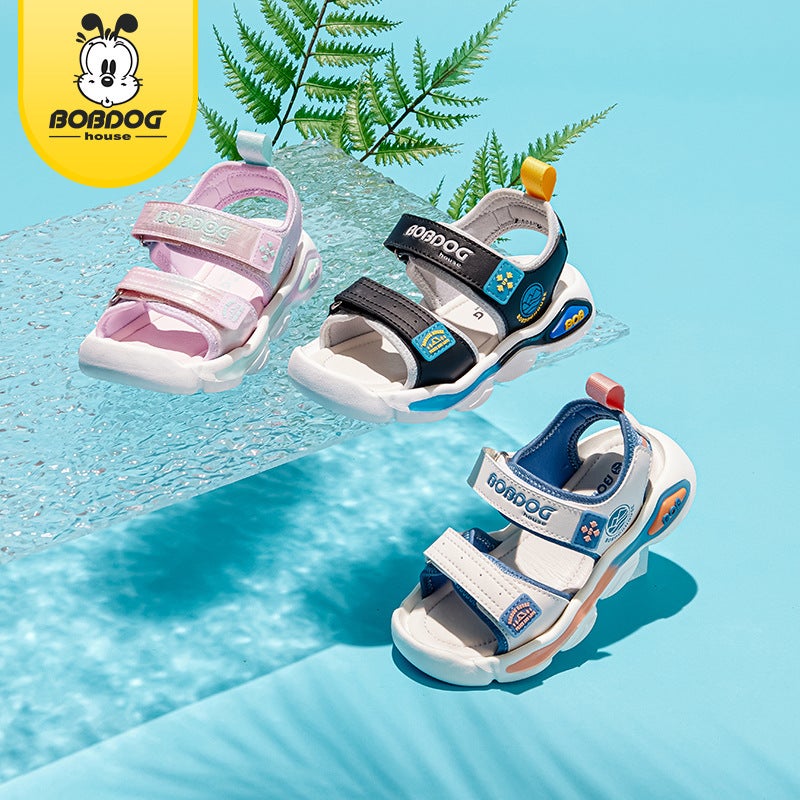 Babudou Kidsren'S Shoes Kidsren'S Sandals Girls Soft Bottom Non-Slip Cartoon Small And Medium-Sized Girls Beach - Image 2