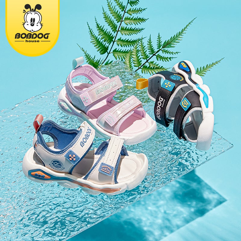 Babudou Kidsren'S Shoes Kidsren'S Sandals Girls Soft Bottom Non-Slip Cartoon Small And Medium-Sized Girls Beach - Image 4