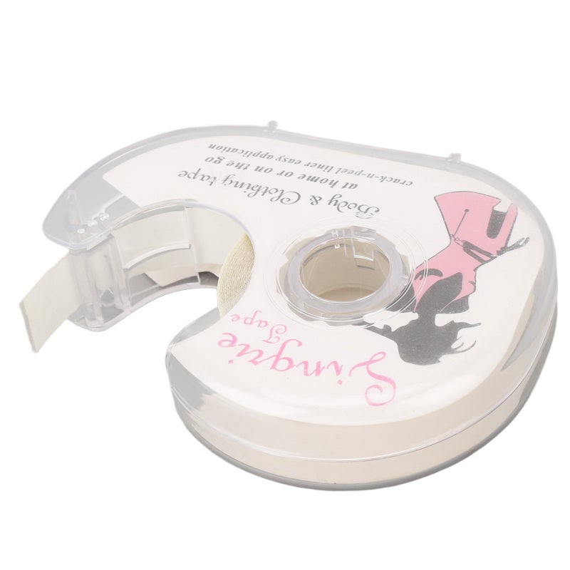 Women Double Sided Tape 2 Rolls 5M Each With Dispenser - Skin Safe Transparent No Residue Tape for Wedding Dresses Tops Strapless Clothing - Image 5