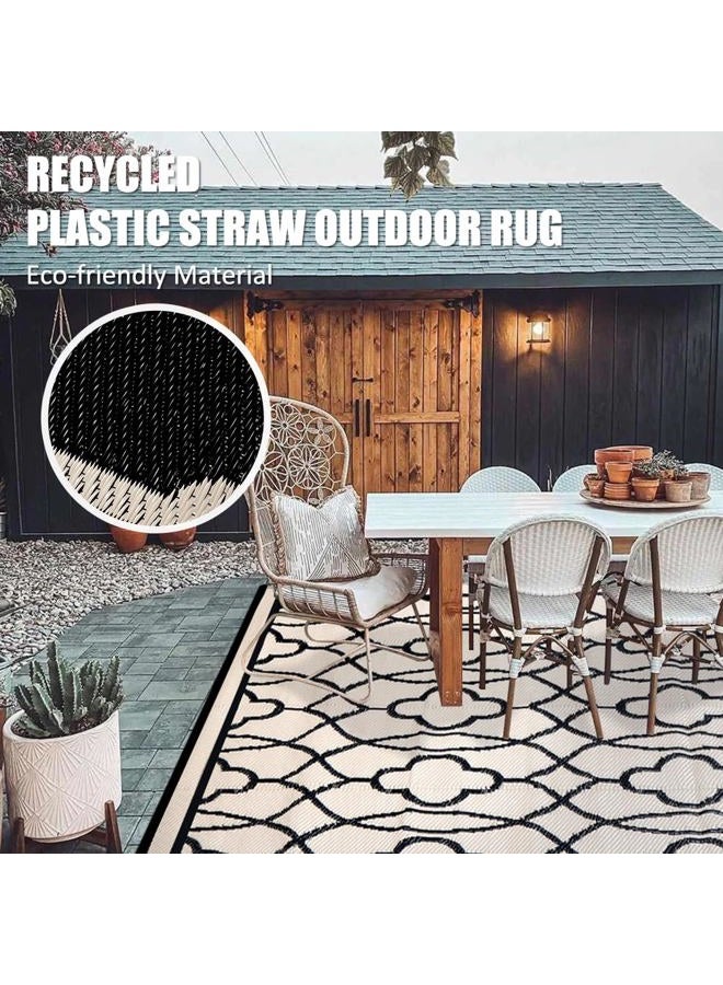 Pendolr Outdoor Rug Waterproof 8x10 ft Outdoor Carpet Patio Rug Mat Reversible RV Camping Rug Plastic Straw Rug Outside Outdoor Area Rug for Patio Deck Balcony Backyard Picnic Beach - Image 5