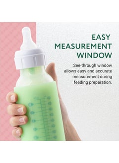 IMPRESA [Multicolor 3 Pack] Glass Baby Bottle Sleeve For Dr Brown Bottles 8 Oz Silicone Bottle Cover For Dr Brown Glass Bottles 8 Oz Narrow Sleeve For Dr Brown Bottles Glass 8 Oz  - Image 5