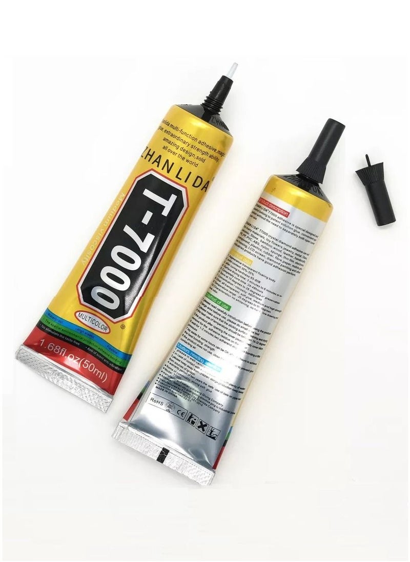 ZHANLIDA - T7000 Multipurpose Adhesive Black Glue 50 ML - Image 1
