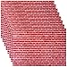 Furbeko 35 Pcs Miniature Dollhouse Wallpaper SelfAdhesive Mini DIY Floorboards Wall Paper Real Life DIY Decoration for DollhouseRed - Image 2