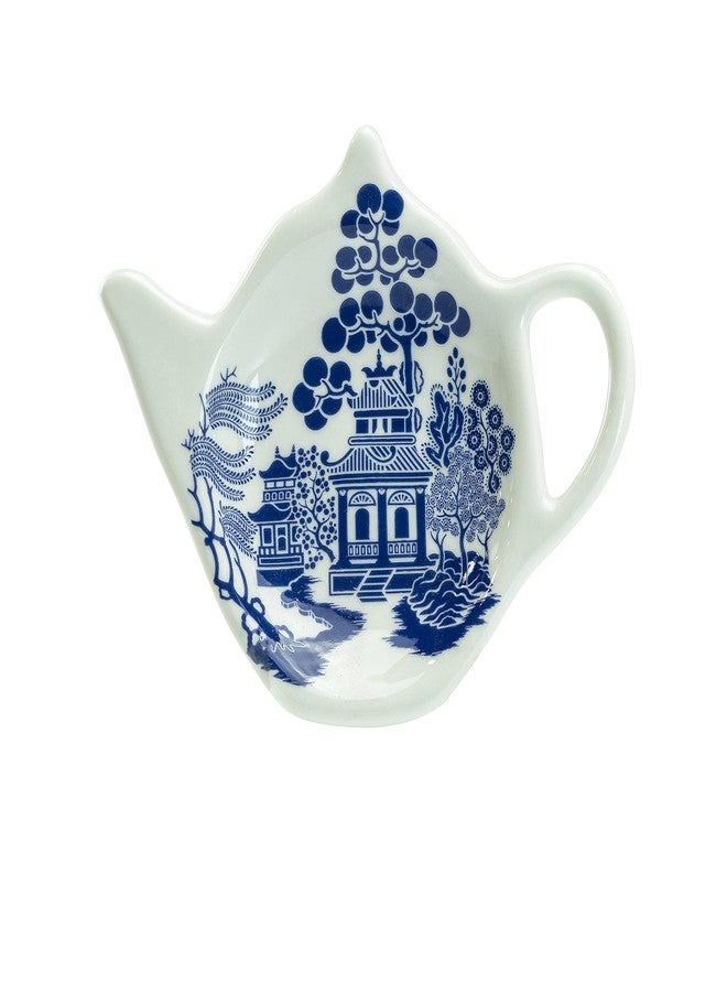 Grace Teaware Tea Bag Caddy Holder, Set of 4 (Blue Willow) - Image 3