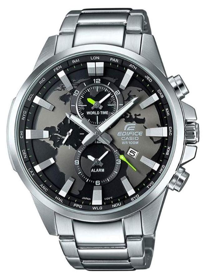 كاسيو ساعة انالوج بعقارب من كاسيو اديفيس مع مينا سوداء للرجال - EFR-303D-1AVUDF (EX295) - Image 1