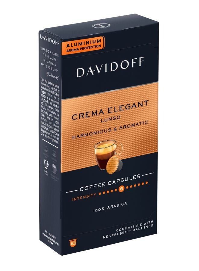 Davidoff Creama Elegant Coffee Capsules 10 Capsules (55g) - Image 3