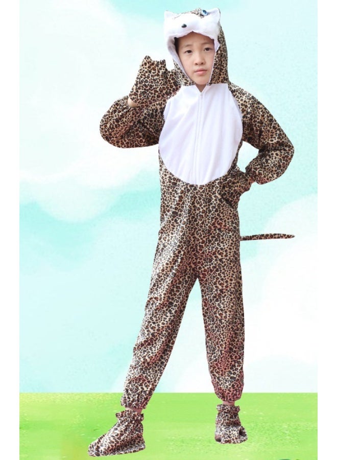 NIBEMINENT Children's animal tiger costumes, kindergarten dance rehearsal program schedule, one-piece clothing decoration for performance - Image 1