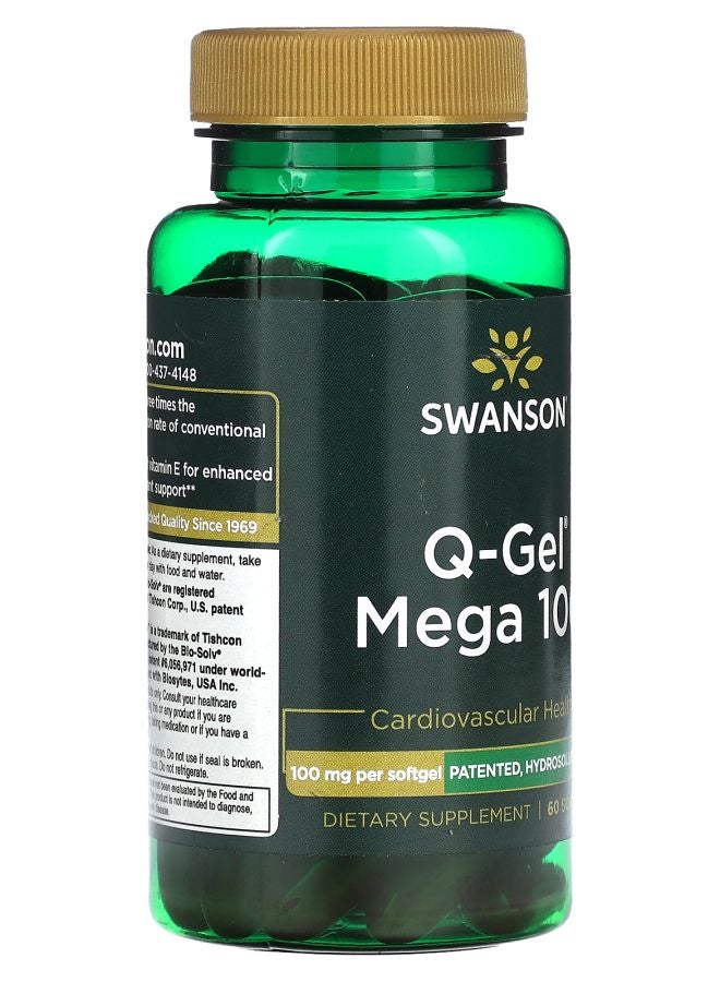 SWANSON Q-Gel Mega 100 100 mg 60 Softgels - Image 2