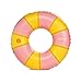 FUNBOY Giant Vintage Pink Yellow Stripe Inflatable Pool Float with Cup Holder 48 Pool Float for Adults Inner Tube Pool Toys Swim Rings Swimming Pool AccessoriesLounger Float for Pool PartySummer - Image 3