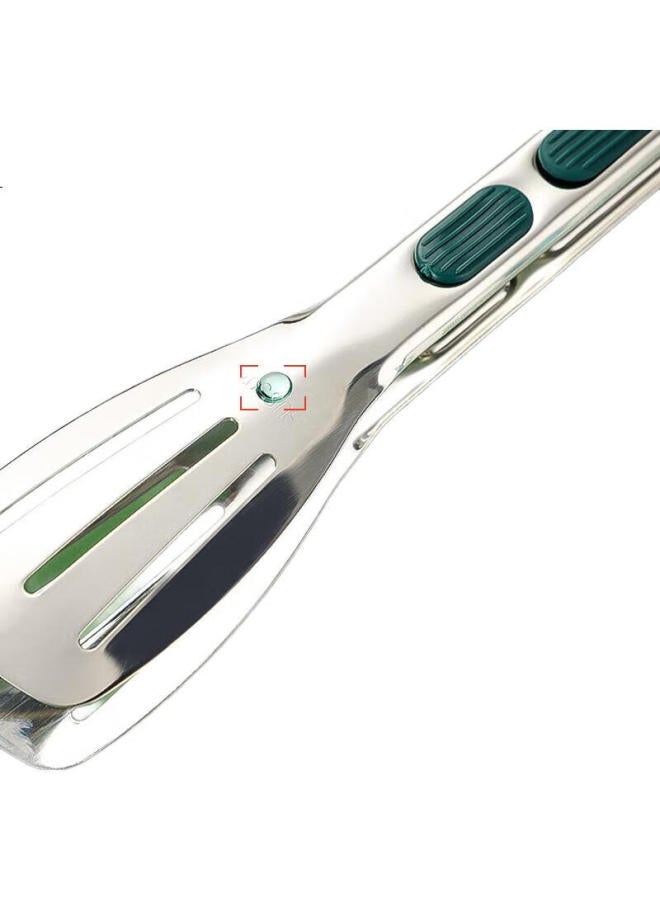 GRASEY 304 Stainless Steel Multifunctional Food Tongs, Cake Tongs, Steak Tongs, Barbecue Bread Pastry Tongs, Baking Tongs Gy8653 - Image 1