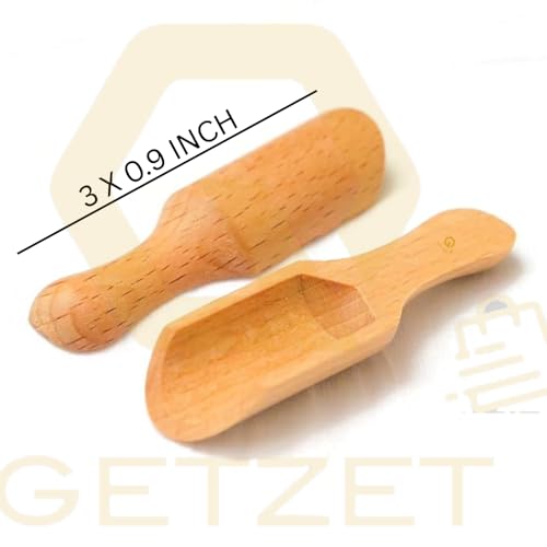 GETZET Multipurpose Wooden Spoon for Salts, Candy, Laundry Detergent, Tea, Coffee Beans Condiments and Spices, Cooking Accessories Use for Home, Kitchen, Party, Resturant Use. (6 PCS) - Image 3