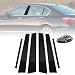 AMSPRAC Car Door Window Pillar Posts TrimOuter Pillar Post Panel Covers fit for Honda Accord 4Doors Sedan 9th 2013 2014 2015 2016 2017Door Pillar MoldingsWindow DecalsGlossy Black 6PCS - Image 2