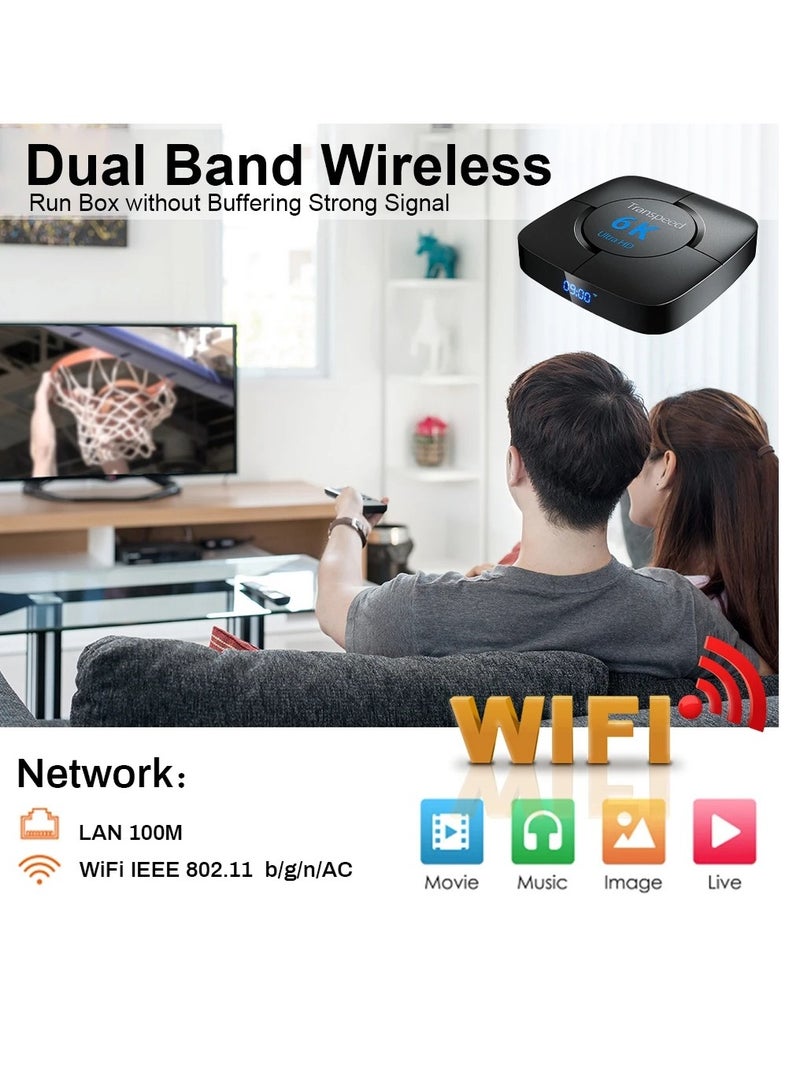 Transpeed Android 12.0 Set Top Box Voice Assistant 6K 4GB 32GB - Image 5
