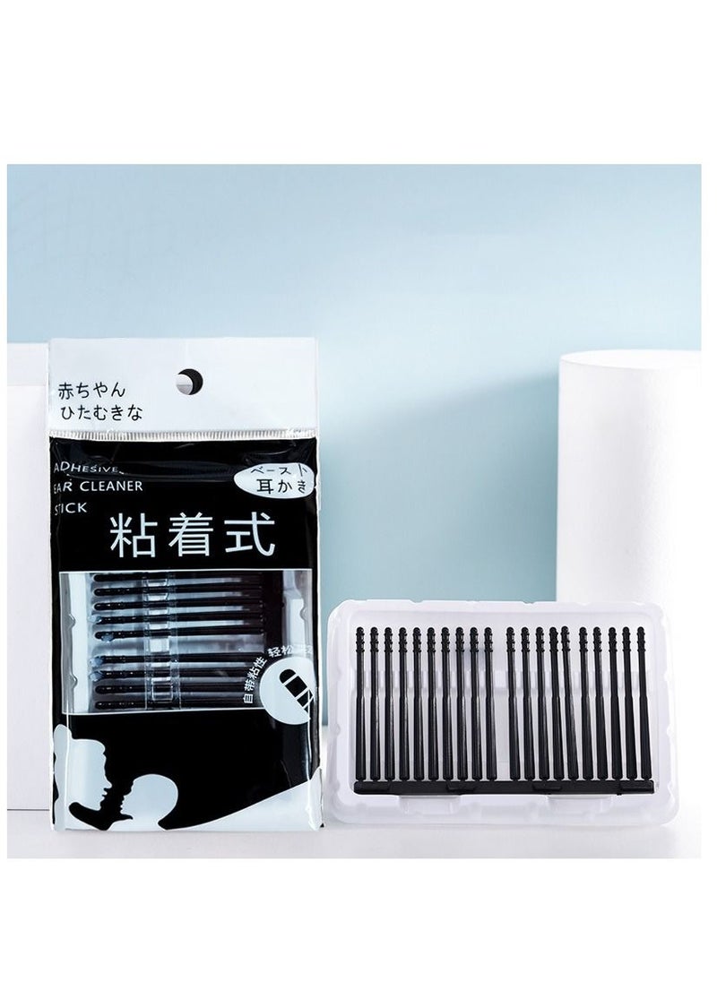 Generic 100Pcs New Disposable Ear Sticky Swabs, Pick Spiral Tips Wax Removal Remover Tool Kit, Nasal Cleaner Stick Portable Makeup Tool  - Image 2