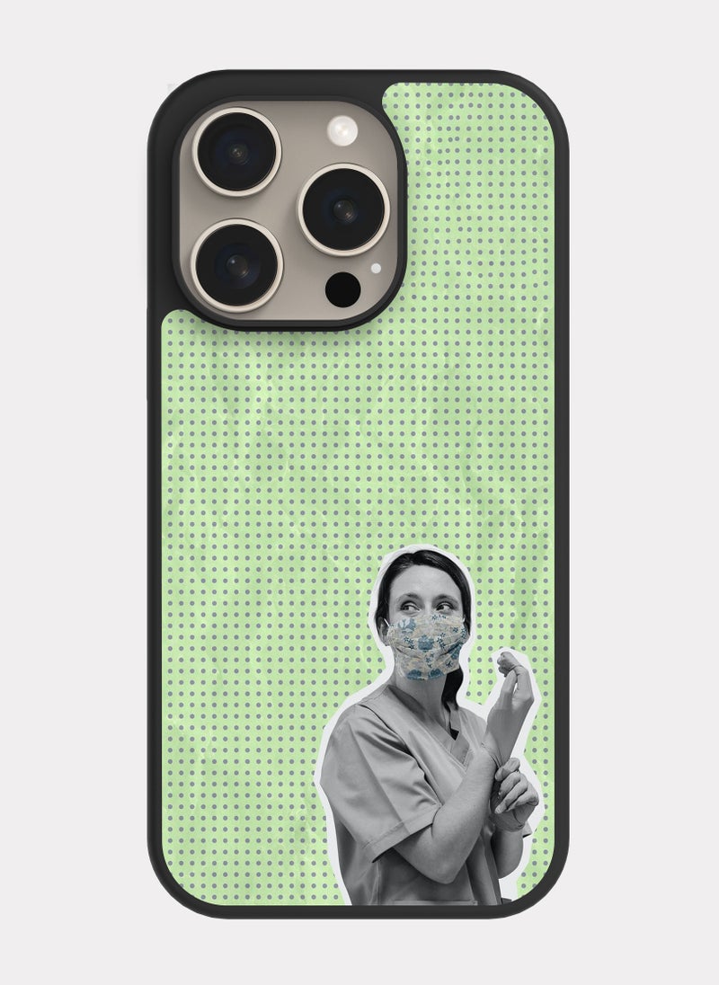 PXLAAT iPhone 15 Pro case cover Female Doctor - Image 1