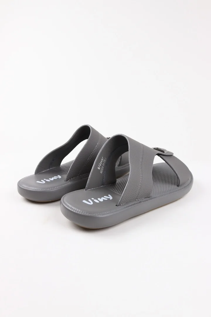 Viny grey Viny Traditional Arabic Sandals for Men – Comfortable Slip-On Design – Everyday Wear – Black, White, Coffee for Men | Best Price UAE