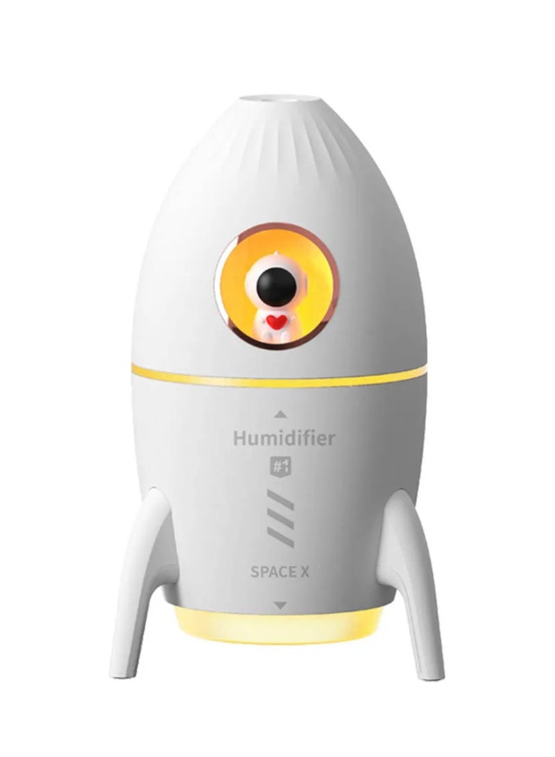 DIGI CORE 350ML Humidifier For Bedroom Flame Diffuser Portable Noiseless Aroma Diffuser For Home And Office Essential Oil Cool Mist Changing Volcano Humidifier Auto-Off Protection - Image 2