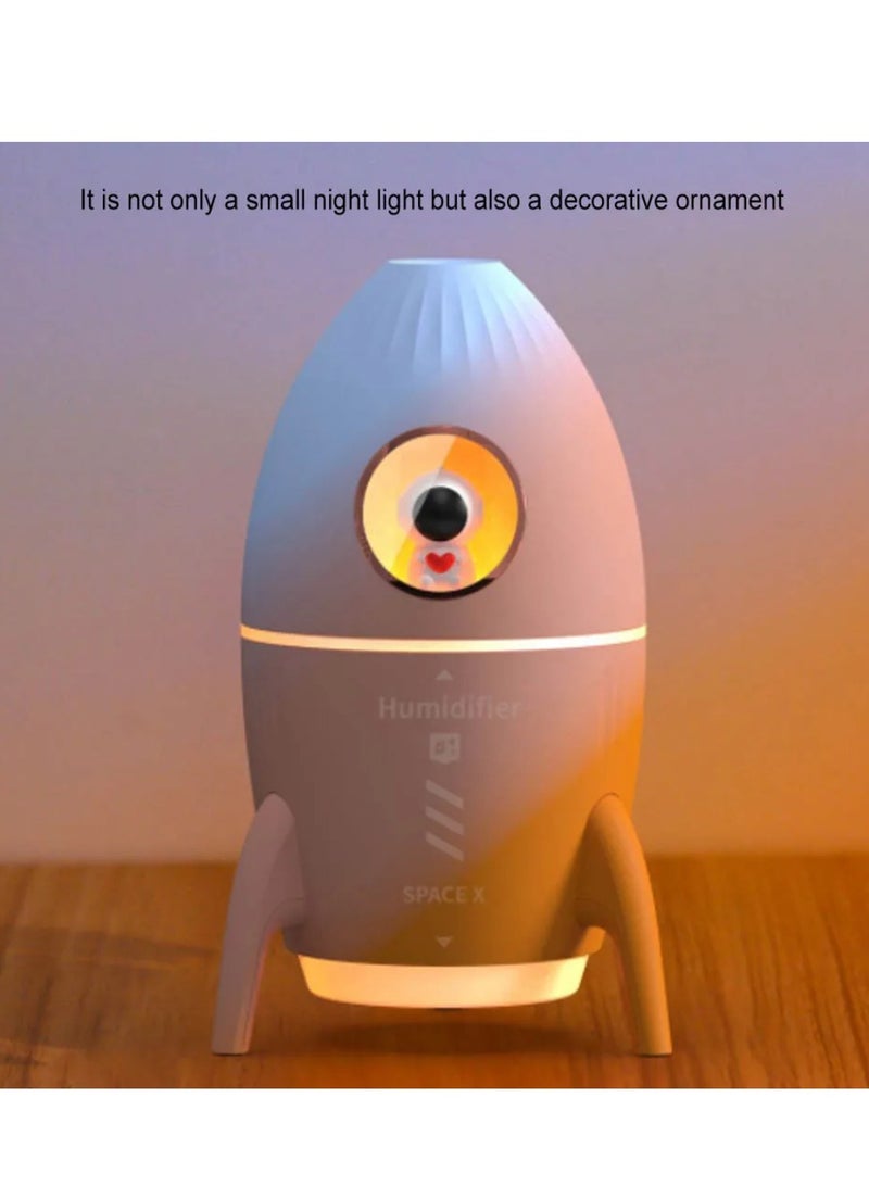 DIGI CORE 350ML Humidifier For Bedroom Flame Diffuser Portable Noiseless Aroma Diffuser For Home And Office Essential Oil Cool Mist Changing Volcano Humidifier Auto-Off Protection - Image 3