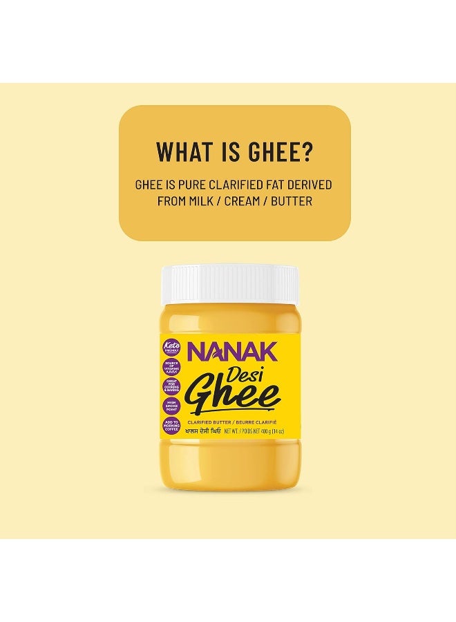 Nanak Pure Desi Ghee - Clarified Butter 14 oz - Image 5