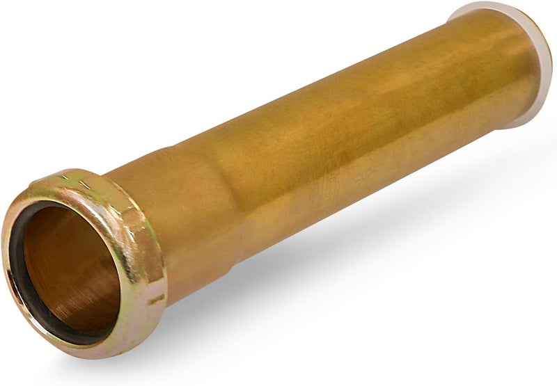 HIGHCRAFT 1-1/2” x 12” Slip Joint Extension Tube Brass Extension Tube 22-Gauge for Bathroom Sink, Kitchen Sink, Utility Sink Tubular Drain Applications, Includes Nut and Washer - Image 1