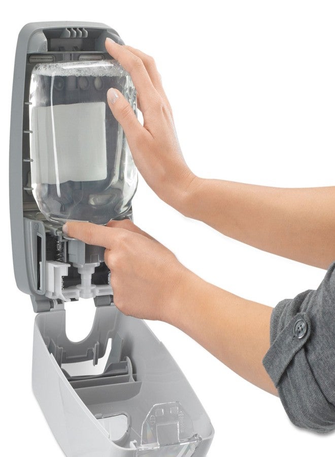 غوجو موزع صابون سائل PROVON 516006 FMX-12T، سعة 1250 مل، الأبعاد: 6 1/4 بوصة عرض × 5 1/8 بوصة عمق × 9 7/8 بوصة ارتفاع، لون رمادي - Image 3