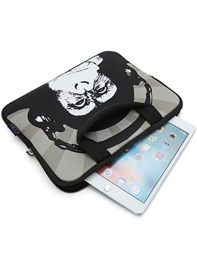 erorex - 9.7 10 10.1 10.2 Inch Neoprene Tablet Bag Carring Case Sleeve Cover With Handle For 10 Tablet Case Laptops Notebook Ebooks Kids Tablet Ipad Chimpanzee Icb10 9 - Image 1