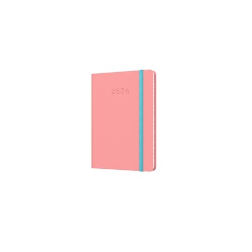 Collins 'Legacy' 14 Month Mid/Academic Year Planner, July 2025-August 2026 Week-to-View Diary, A6 Hard Cover, Pink - Image 1