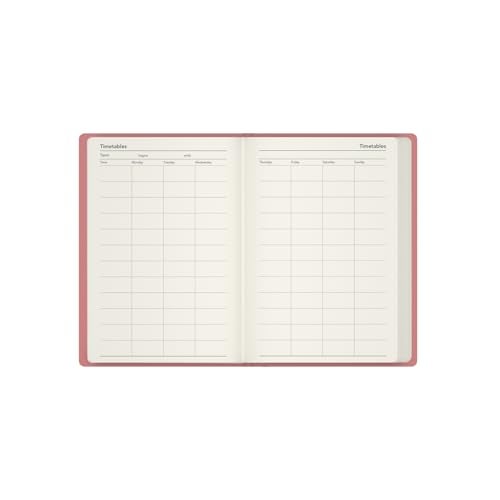 Collins 'Legacy' 14 Month Mid/Academic Year Planner, July 2025-August 2026 Week-to-View Diary, A6 Hard Cover, Pink - Image 5