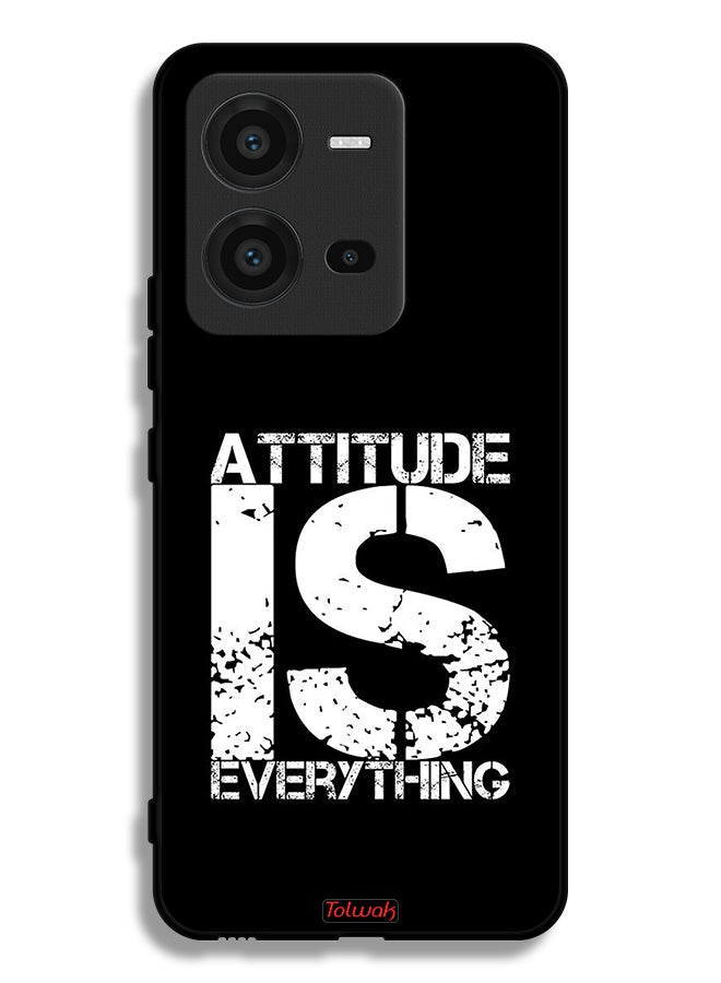 Tolwak Vivo V25 5G Protective Case Cover Attitude Is Everything - Image 2