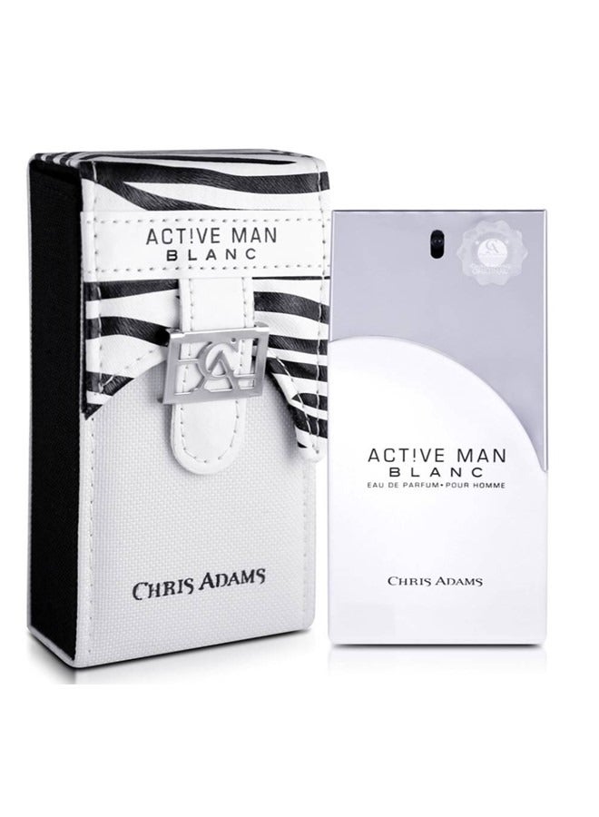 كريس أدمز عطر كريس آدامز أكتيف مان بلانك أو دو بارفان 100 مل - العطر المميز للثقة والانتعاش والطاقة الذكورية - Image 1