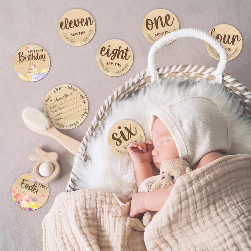 Al Raied ARS® 11PCS Baby Monthly Milestone Photo Cards Set for Newborns - Image 4