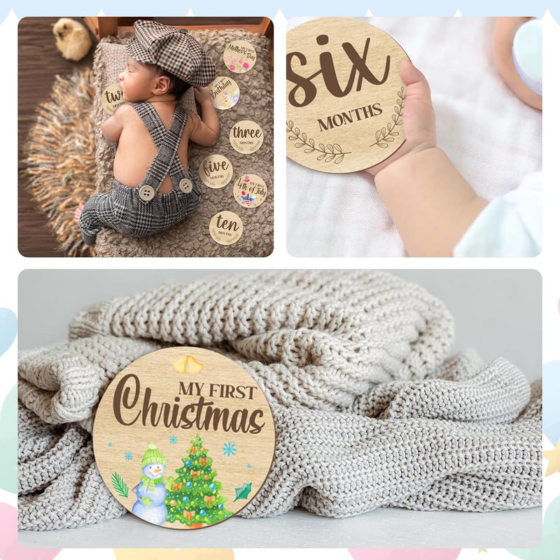 Al Raied ARS® 11PCS Baby Monthly Milestone Photo Cards Set for Newborns - Image 2