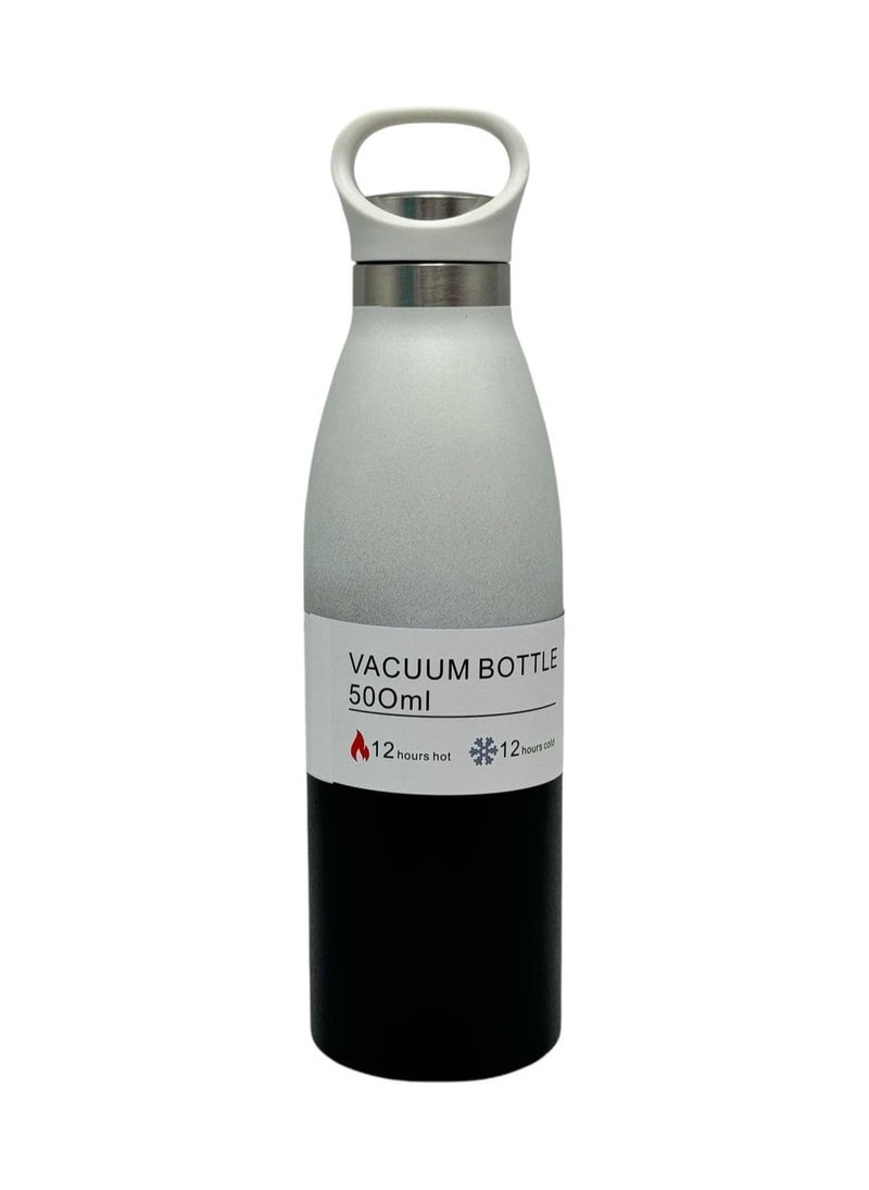 كيوشوب زجاجة مياه ترمس بريميوم من كيوشوب®️ سعة (500ml)، زجاجة شرب عالية الجودة، تحافظ على المشروبات ساخنة وباردة، مثالية للاطفال، معزولة بتفريغ الهواء، امنة للاستخدام في غسالة الصحون  - Image 1