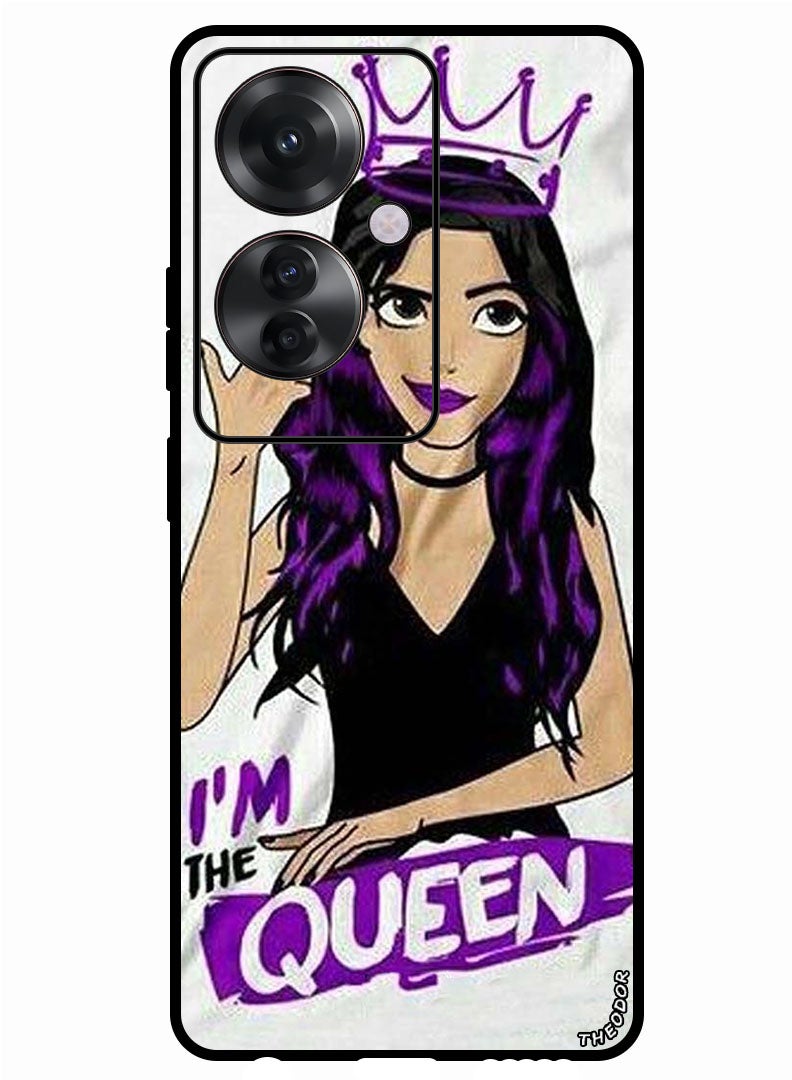 Theodor Protective Case Anti Scratch Shock Proof Bumper Cover For Oppo Reno 11F I Am Queen - Image 1