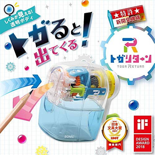 Sonic EK4297T Pencil Sharpener TogarReturn Manual Transparent - Image 3