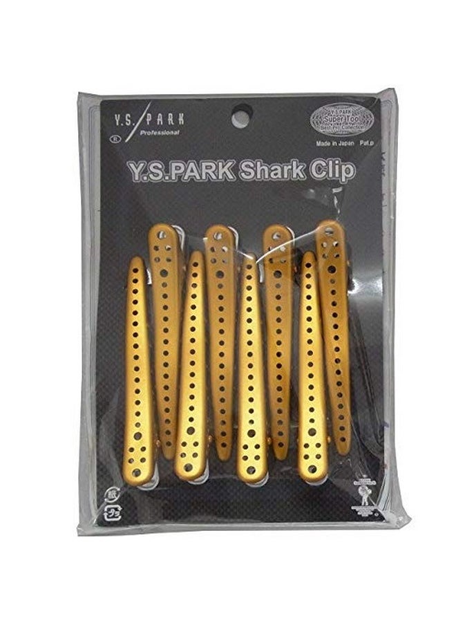 Y.S.Park YS Park Clip Shark - Gold Metal 8 pieces 