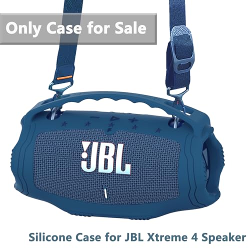 JCHPINE Silicone Cover Case for JBL Xtreme 4 Portable Bluetooth Speaker, Protective Skin Holder for JBL Xtreme 4 Portable Bluetooth Speaker Accessories (Only Case) (Blue) - Image 2