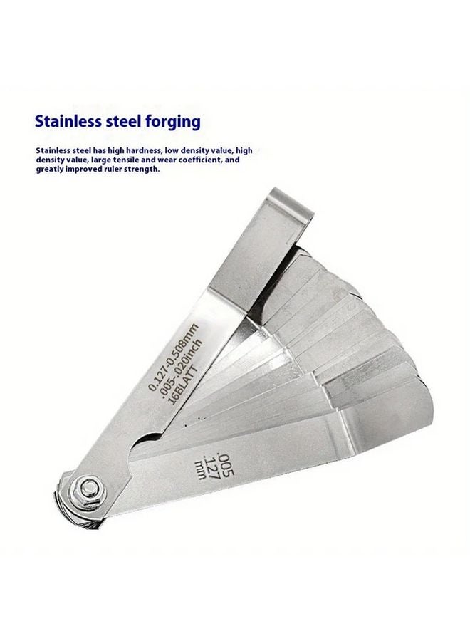 Metal Feeler Gauge Heavy Duty Stainless Steel Precision Gap Thickness Measurement Tool - Image 5