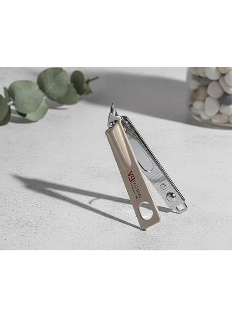 قصّافة أظافر احترافية – مبرد أظافر مدمج من الستانلس ستيل المتين، مثالية لقص أظافر اليدين والقدمين السميكة للرجال والنساء - Image 1