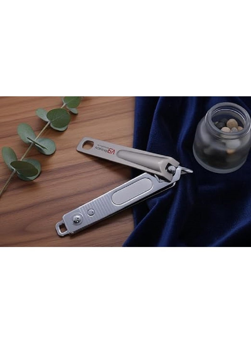 قصّافة أظافر احترافية – مبرد أظافر مدمج من الستانلس ستيل المتين، مثالية لقص أظافر اليدين والقدمين السميكة للرجال والنساء - Image 2