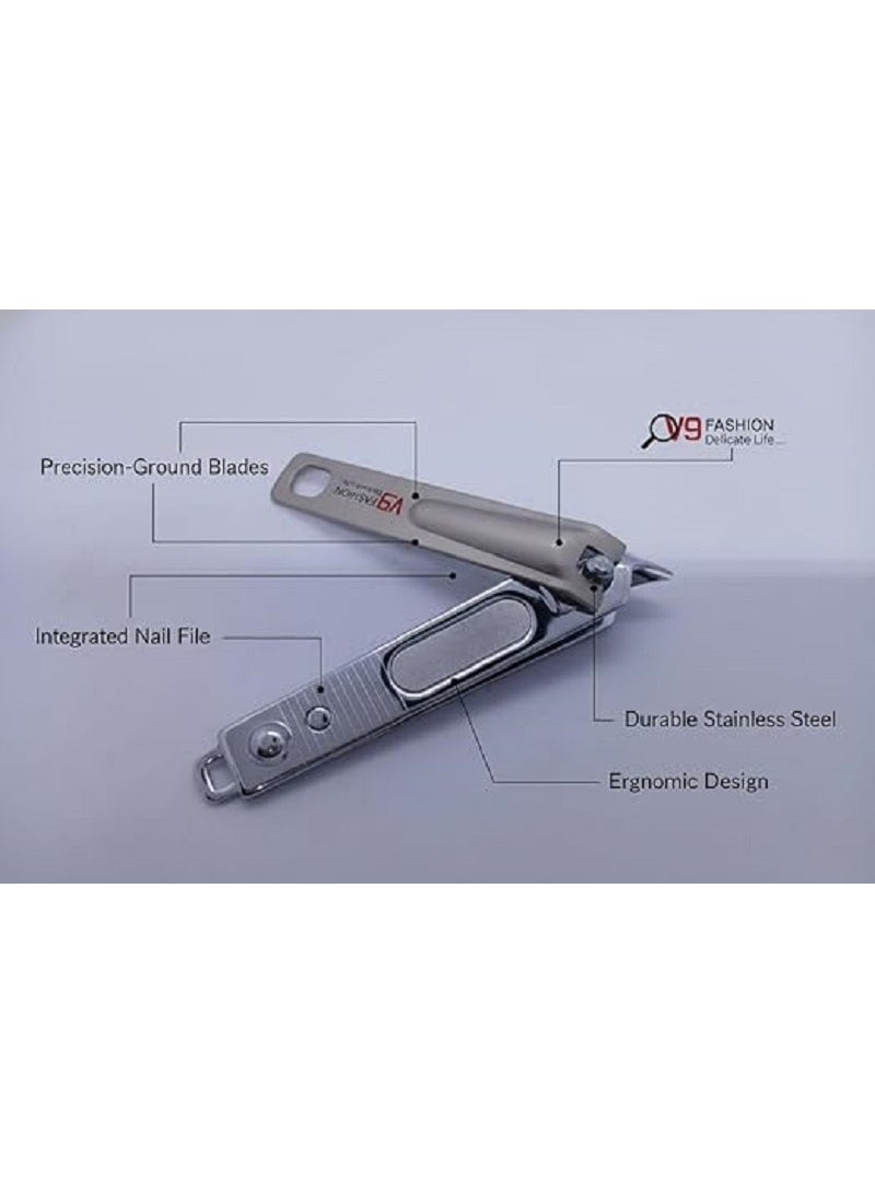 قصّافة أظافر احترافية – مبرد أظافر مدمج من الستانلس ستيل المتين، مثالية لقص أظافر اليدين والقدمين السميكة للرجال والنساء - Image 4