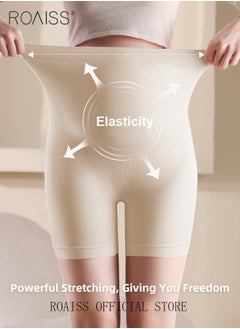 roaiss Comfortable and Supportive Maternity Leggings for Plus Size Women High Waisted Seamless Design with Belly Support Anti Slip Features Relieves Waist Pressure Elastic and Skin Friendly Fabric  - Image 3